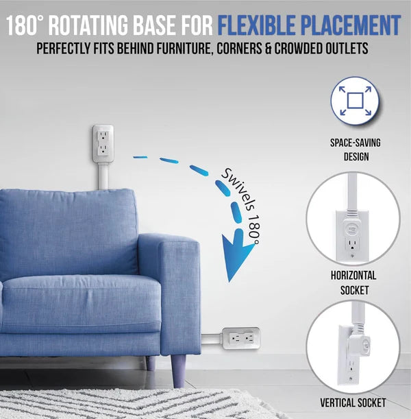 WireReach Electrical Outlet Extender for Home and Office Use